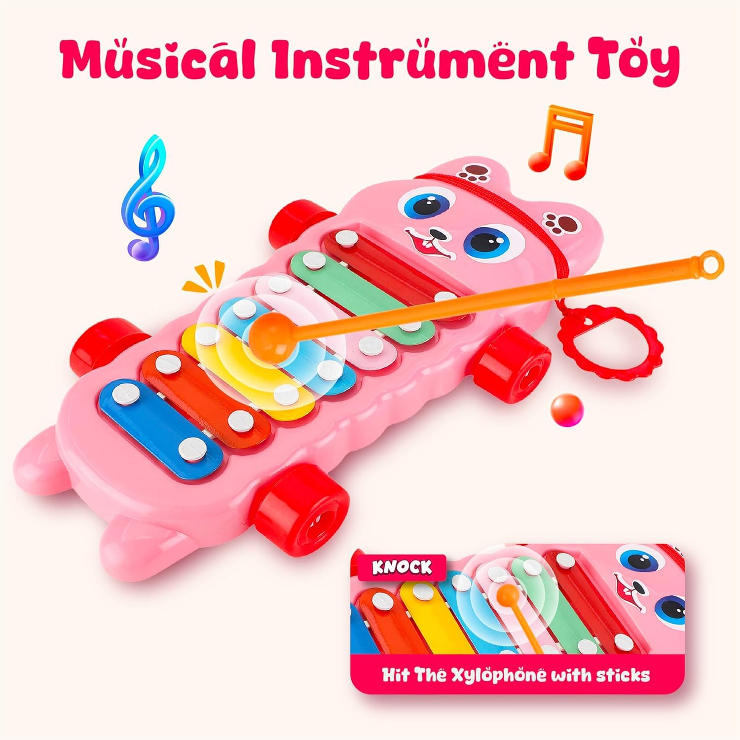Mommers Xylophone Musical Educational Toy for Kid (1-3Year Old)