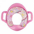 Mommers Kids Toilet Training Seat 1-5 Years Baby Potty Seat with Soft Cushion I Splash Guard I Easy to Clean Seat Cover for Kids I Pink
