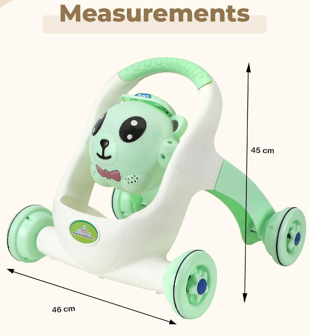 Mommers Baby Walker Musical Push Support with Wheels & Handle | Cute Design Activity Walker for Toddlers | Balanced Wheels Walker | Indoor Play (Copy) (Copy)