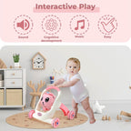 Mommers Baby Walker Musical Push Support with Wheels & Handle | Cute Design Activity Walker for Toddlers | Balanced Wheels Walker | Indoor Play (Copy)