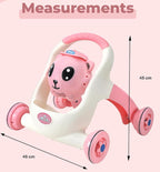 Mommers Baby Walker Musical Push Support with Wheels & Handle | Cute Design Activity Walker for Toddlers | Balanced Wheels Walker | Indoor Play (Copy)