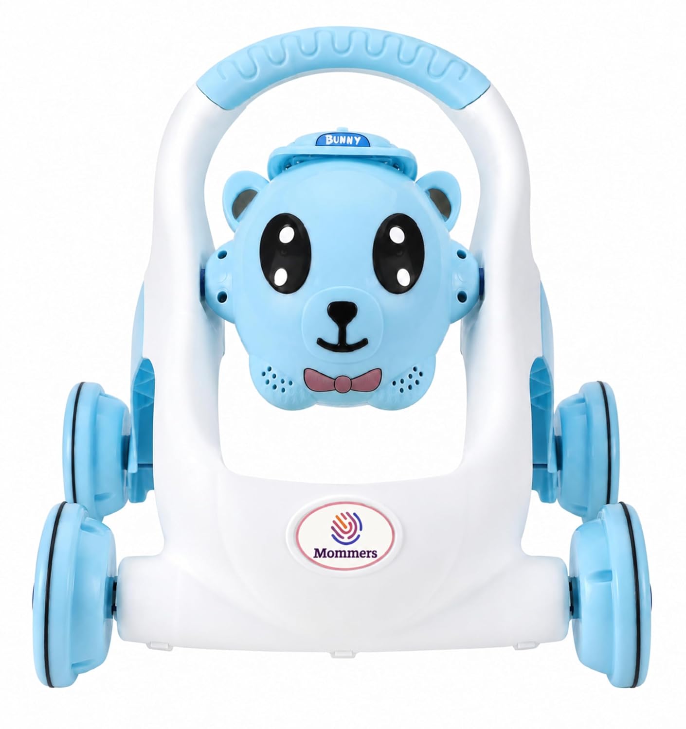 Mommers Baby Walker Musical Push Support with Wheels & Handle | Cute Design Activity Walker for Toddlers | Balanced Wheels Walker | Indoor Play