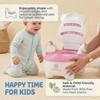 Mommers Baby Potty Training Seat with Backrest and Side Handles