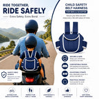 Mommers Baby Safety Belt for 2 Wheeler | Adjustable Harness for Bike and Scooter