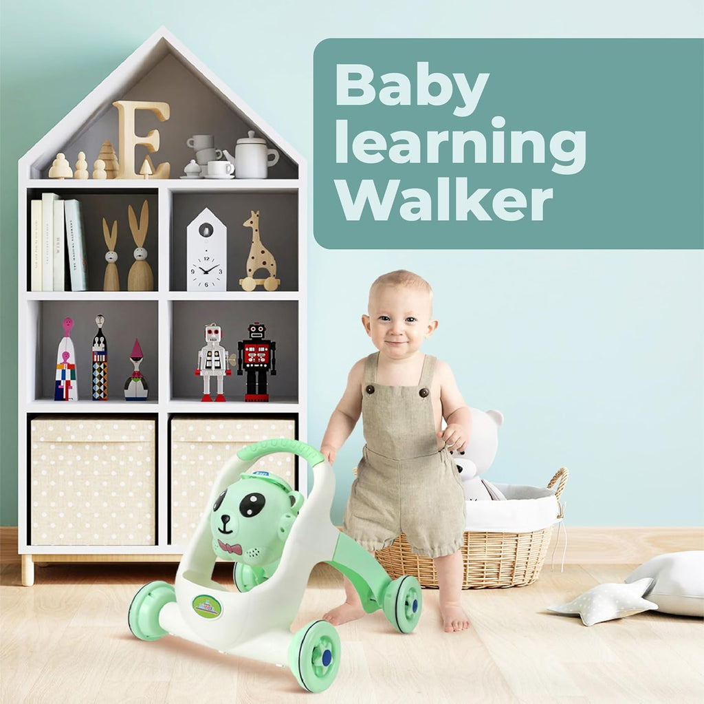 Mommers Baby Walker Musical Push Support with Wheels & Handle | Cute Design Activity Walker for Toddlers | Balanced Wheels Walker | Indoor Play (Copy) (Copy)
