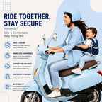 Mommers Baby Safety Belt for 2 Wheeler | Adjustable Harness for Bike and Scooter