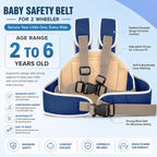 Mommers Baby Safety Belt for 2 Wheeler | Adjustable Harness for Bike and Scooter