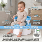 Mommers Panda Baby Potty Training Seat with Removable Grips | Sturdy & Durable Toddler Seat for Independent Boys and Girls