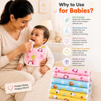 Mommers Waterproof Bibs for Baby | Feeding Bibs for 0–9 Months