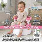 Mommers Panda Baby Potty Training Seat with Removable Grips | Sturdy & Durable Toddler Seat for Independent Boys and Girls